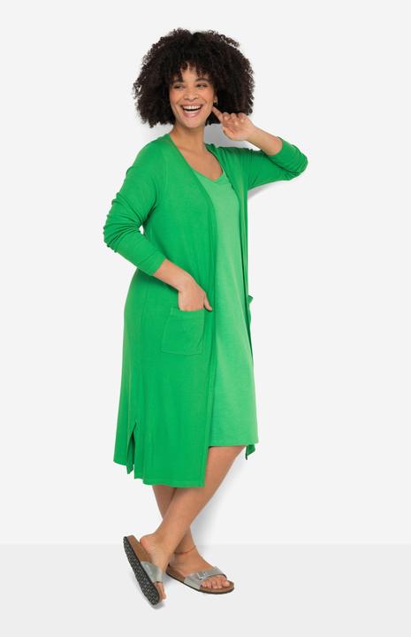 Actual product image Janet & Joyce Long-Shirtjacke, gerade geschnitten, offene Jacke, Langarm (52)