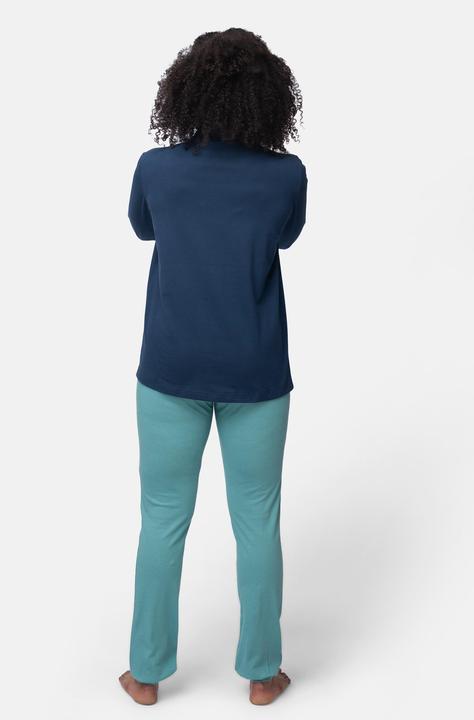 Immagine prodotto greenjama Camicia a maniche lunghe con collo a polo (42)