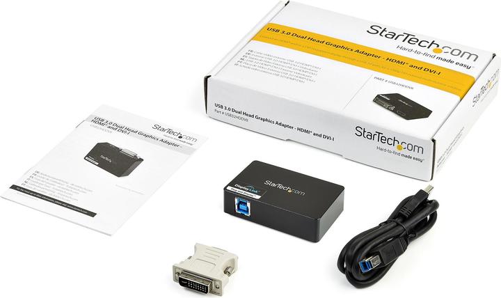 Immagine prodotto StarTech Adattatore Video USB 3 Hdmi/Dvi (USB, DVI, 7.30 cm)