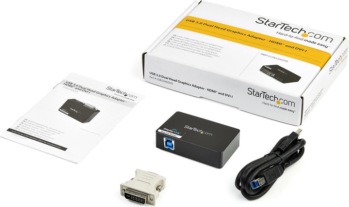 Produktbild StarTech USB 3 Hdmi/Dvi Video Adapter (USB, DVI, 7.30 cm)