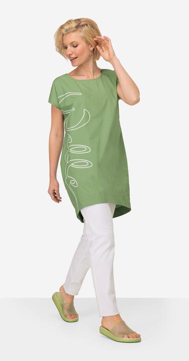 Image du produit Laurasøn Kleid, Straight Fit, Rundhals, seitlicher Schriftzug Welle (M)