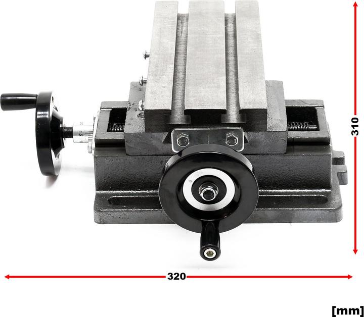 Actual product image Wiltec Cross Table Compound Milling Table Worktable Milling Machine 2 Axis 220x100mm (220 mm)