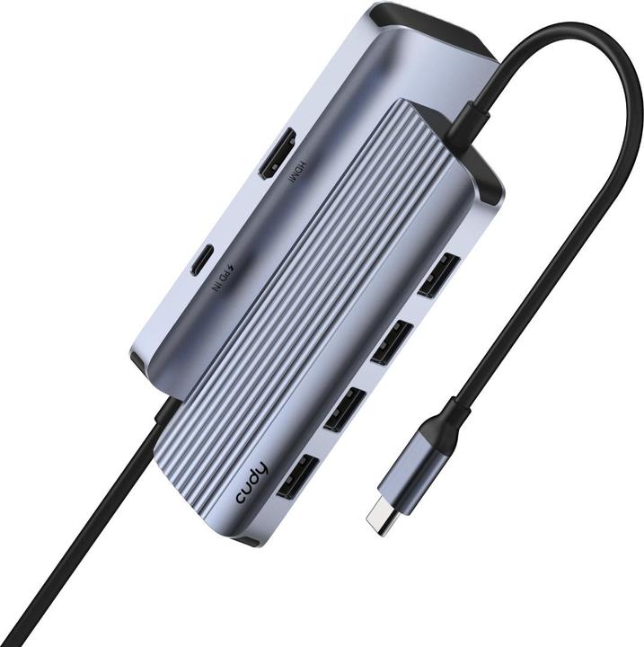 Image du produit Cudy 6-IN-1 Hub USB-C avec HDMI 4K (USB-C, 6 ports)