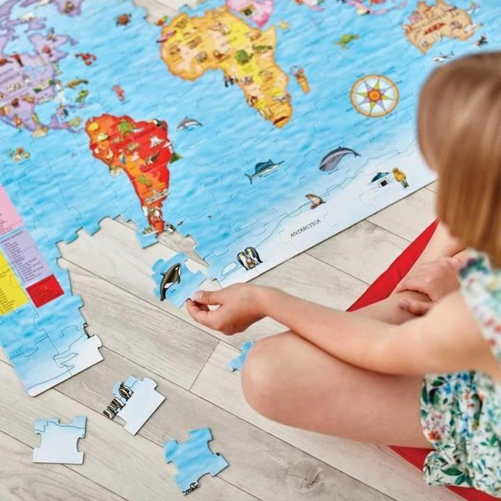 Image du produit Orchard World Map Puzzle & Poster (150 pièces)