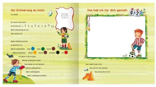 Actual product image Freundebuch Kindergarten Fussball (German, Sabine Kraushaar, 2018)
