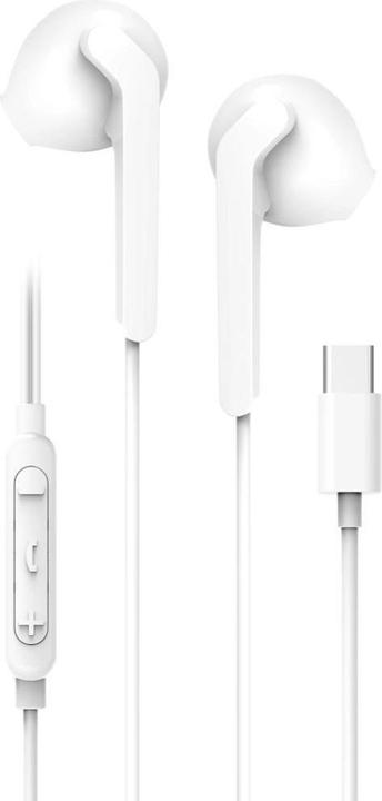 Produktbild BlueStar Kabelgebundene Kopfhörer Blue Star Wire earbuds USB C (DAC) Blue Star PA-M15C-R 1,2 m weiss (Kabelgebunden)