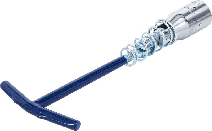 Produktbild BGS Zündkerzenschlüssel mit T-Griff, Gelenkfeder Sechskant SW 16 mm / SW 21 mm