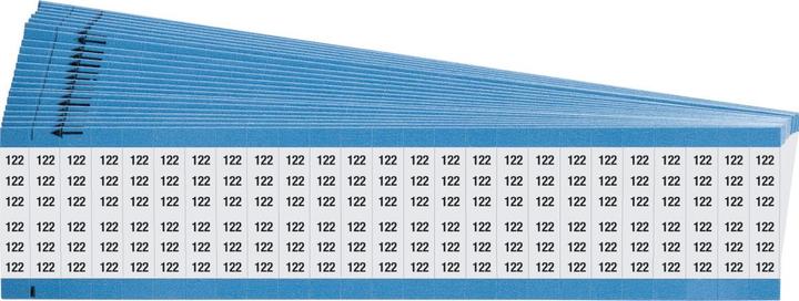Produktbild Brady Kabelkennzeichnungskarten aus Vinylgewebe, numerische Legende (0.91 cm)