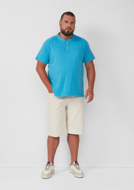 Produktbild S.Oliver T-Shirt Henley-T-Shirt mit Raglanärmeln und Garment Dye (XXL)