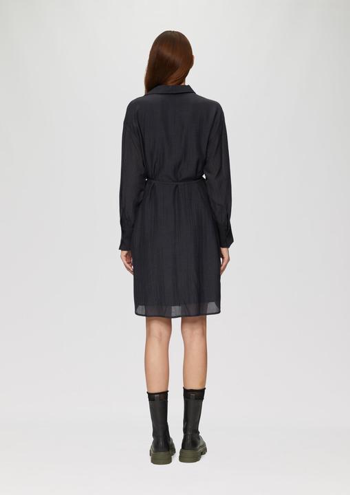 Image du produit S.Oliver Kleid Hemdblusenkleid aus Viskosemix mit Strukturmuster (48)
