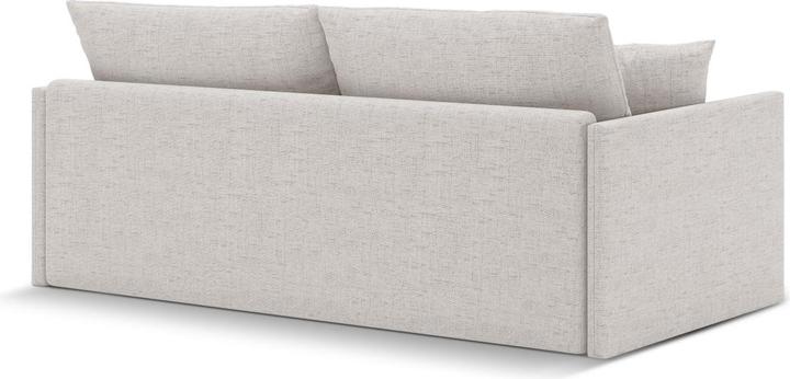 Actual product image Cosmopolitan Design Sofa With Bed Function, "Shannon", 3 Seats, Light Beige, 209x94x87 Made in Europe (3-seater)