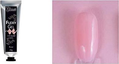 Immagine prodotto Elisium Flexy Gel Rose gel per unghie 25g (Rosa, Smalto per unghie effetto gel)