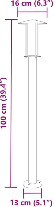 Image du produit vidaXL Stehleuchte aussen (E27, IP44)