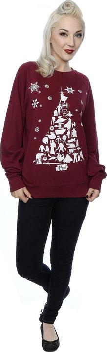 Actual product image Star Wars Womens/Ladies Christmas Tree Sweatshirt (S)