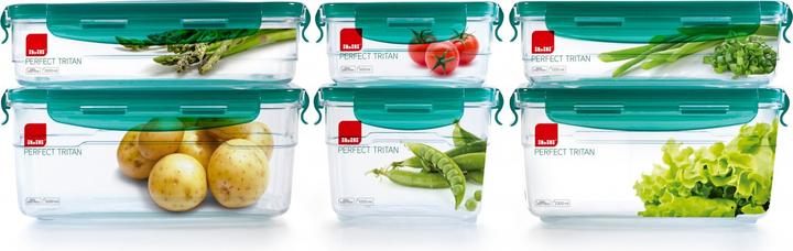 Image du produit Ibili Récipient hermétique en Tritan 2 litres 27 x 20 x 6,5 cm Idéal pour la conservation des aliments (2 l)