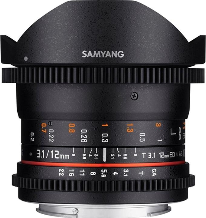 Image du produit Samyang 12mm T3.1 VDSLR Sony A-Mount (Sony A, Plein format)