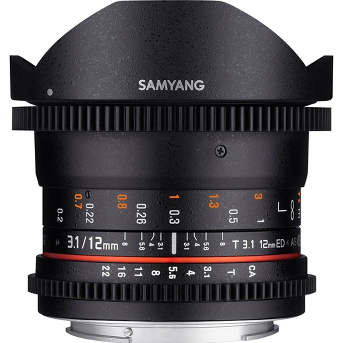 Samyang Nero 12Mm T3.1 Vdslr Sony E-Mount (Sony E, Full Frame), Obiettivo,