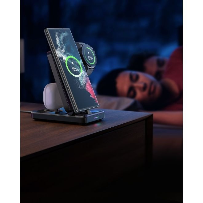 Actual product image Joyroom JR-WQS01 4-in-1 Foldable Charging Station (Type-C Version) (7.50 W)