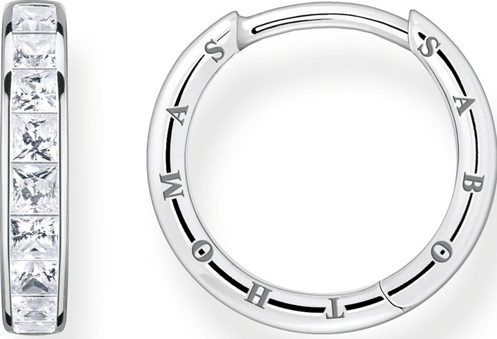 Produktbild Thomas Sabo Creolen Weisse Steine Pavé Silber (925er Silber)