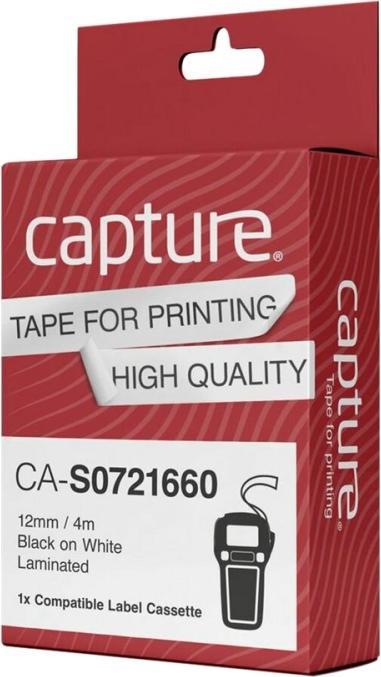 Produktbild Capture 12mm x 4m Black on White (1.20 cm, Schwarz, Weiss)
