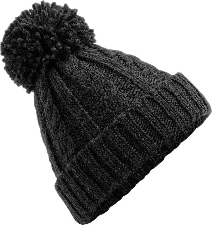 Actual product image Beechfield Cable Knit Melange Beanie (One size)