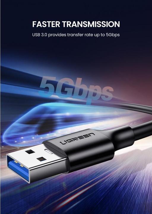 Produktbild Ugreen USB-C zu USB-A 3.0 3A Datenkabel (1 m, USB 3.0)