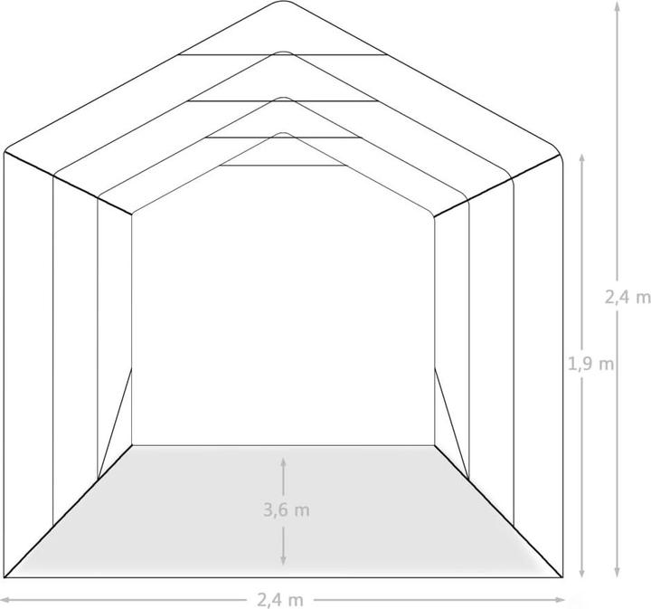 Produktbild vidaXL Garagenzelt (360 cm, 240 cm)