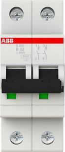 Produktbild ABB S202-B32 Sicherungsautomat 32A pro M compact 2-polig 6kA