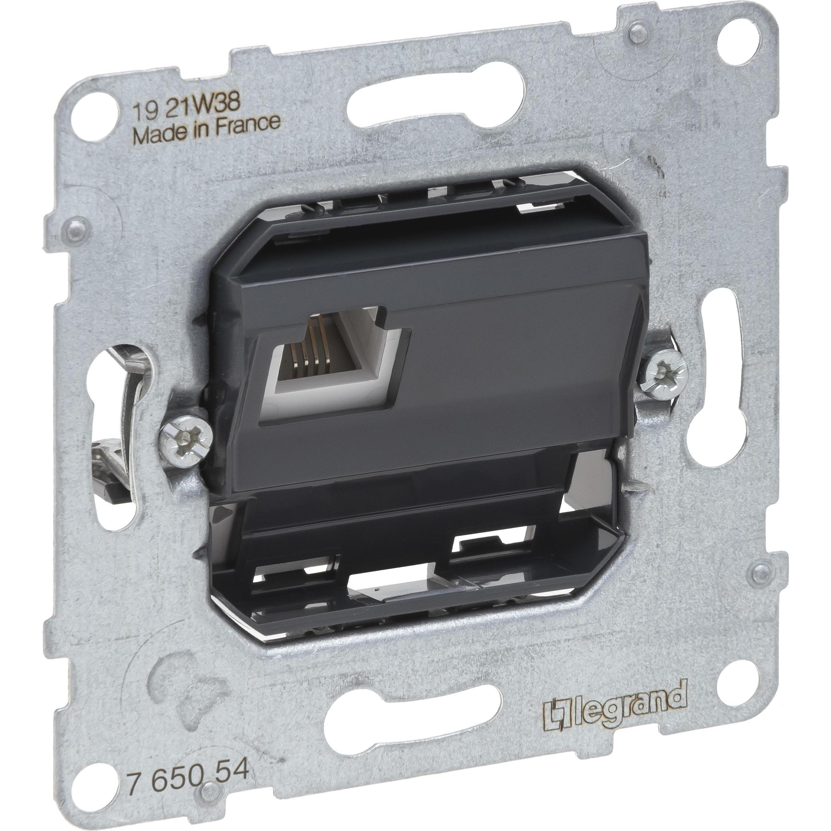 Legrand SEANO Telefonanschlussdosen RJ11, Einsatz, universell einsetzbar für den Anschluss von Telef, Telefon Zubehör
