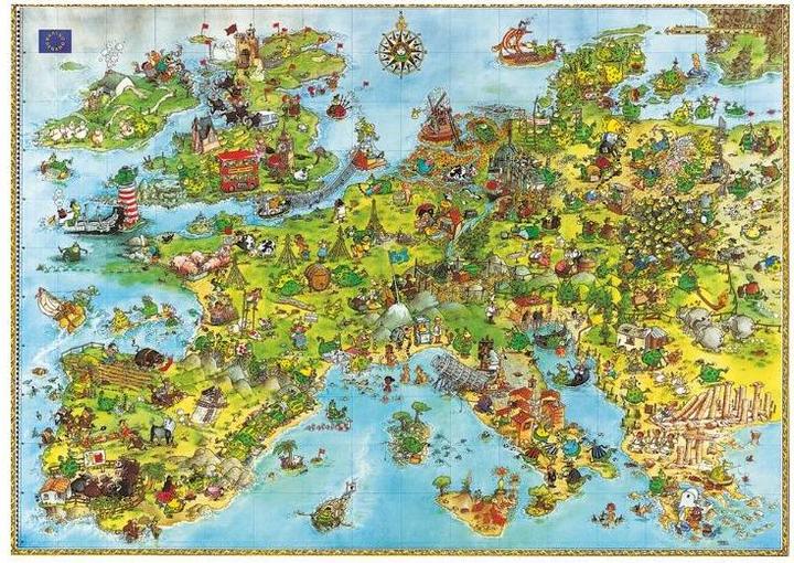 Produktbild Heye Marino Degano: United Dragons of Europe - Triangel (4000 Teile)