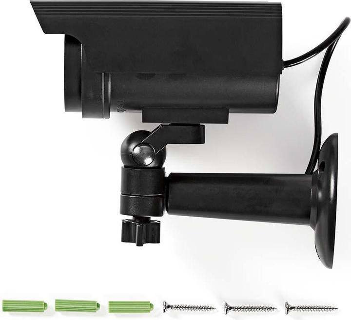 Image du produit Nedis Caméra de surveillance factice | Sphère | IP44 | Alimentation par batterie / alimentation solaire |