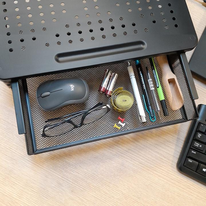 Actual product image Maclean Monitor/laptop stand with drawer 13-32 MC-947