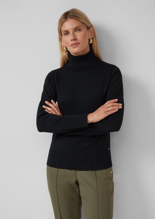 Produktbild s.Oliver Strickpullover Slim-Fit-Pullover mit Ajour-Details (40)