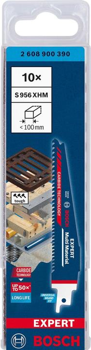 Productafbeelding Bosch Professional Zubehör Expert Multi Material 956 XHM reciprozaagblad, 10 stuks