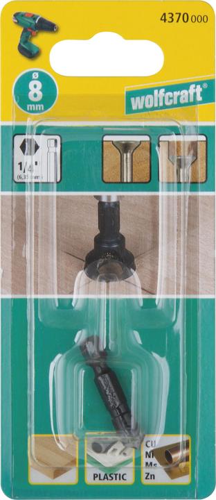 Image du produit wolfcraft wolfcraft 1 Querlochsenker WS, Schaft 6-kt., ø12mm (12 millimètres)