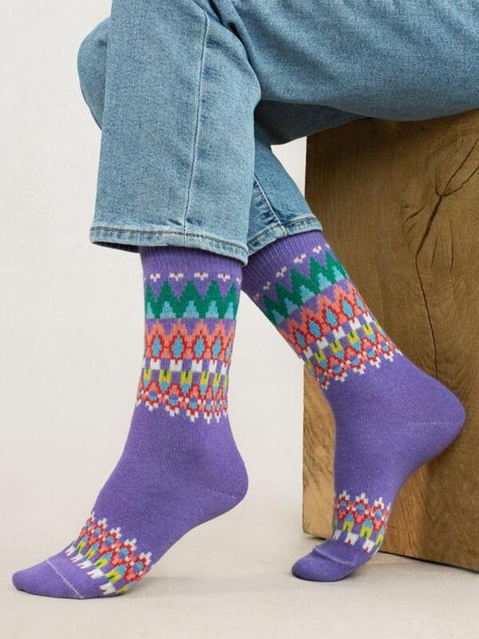 Produktbild Bleuforêt Socken Kaschmir-Jacquard (36 - 40)