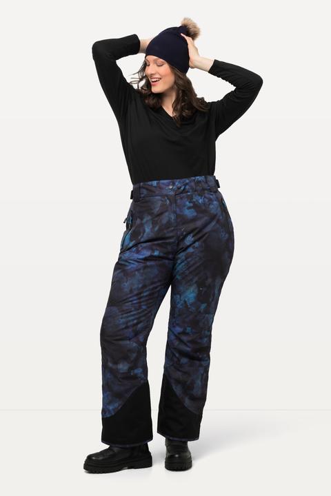 Actual product image Ulla Popken Ink Print Triple-Function Performance Ski Pants (50)