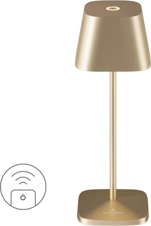 Villeroy & Boch NEAPEL MICRO RC Akku-Tischlampe Gold Gebürstet 2,3W IP65 97267
