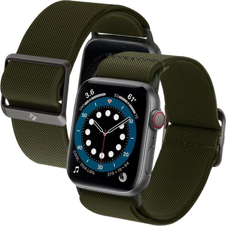 Produktbild Spigen Fit Lite Band für Apple Watch Series 42, 44, 45, 49 mm - khaki (42 mm, 44 mm, 45 mm, 49 mm, Nylon, Apple Watch Series 2, Apple Watch Series 3, Apple Watch Series 4, Apple Watch Series 5, Apple Watch Series 6, Apple Watch Series 7, Apple Watch SE, Apple Watch Ultra, Apple Watch Ultra 2)