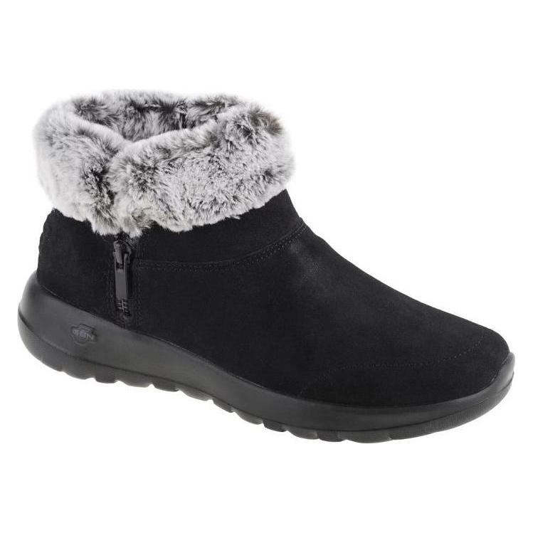 Skechers, Damen, Boots + Stiefel, Damen Stiefeletten Warmfutter 144003, Schwarz, (37)