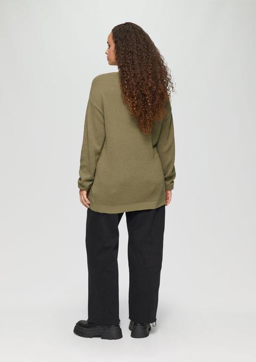 Produktbild S.Oliver Strickpullover Pullover mit Strukturmuster und V-Ausschnitt (54)