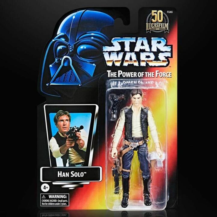 Actual product image Hasbro Star Wars Black Series The Power of the Force Action Figure 2021 Han Solo Exclusive