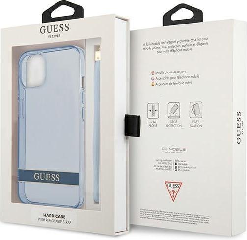 Produktbild Guess GUHCP13MHTSGSB iPhone 13 6,1" niebieski/blue hardcase Translucent Stap (Apple iPhone 13)