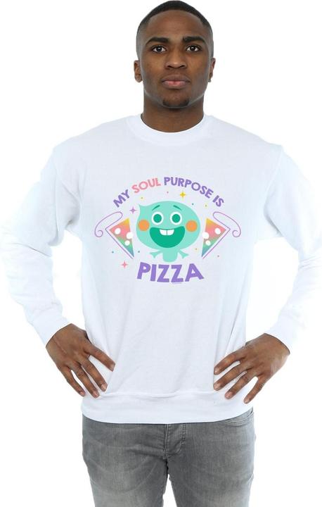 Actual product image Disney Mens Soul 22 Soul Purpose Is Pizza Sweatshirt (M)