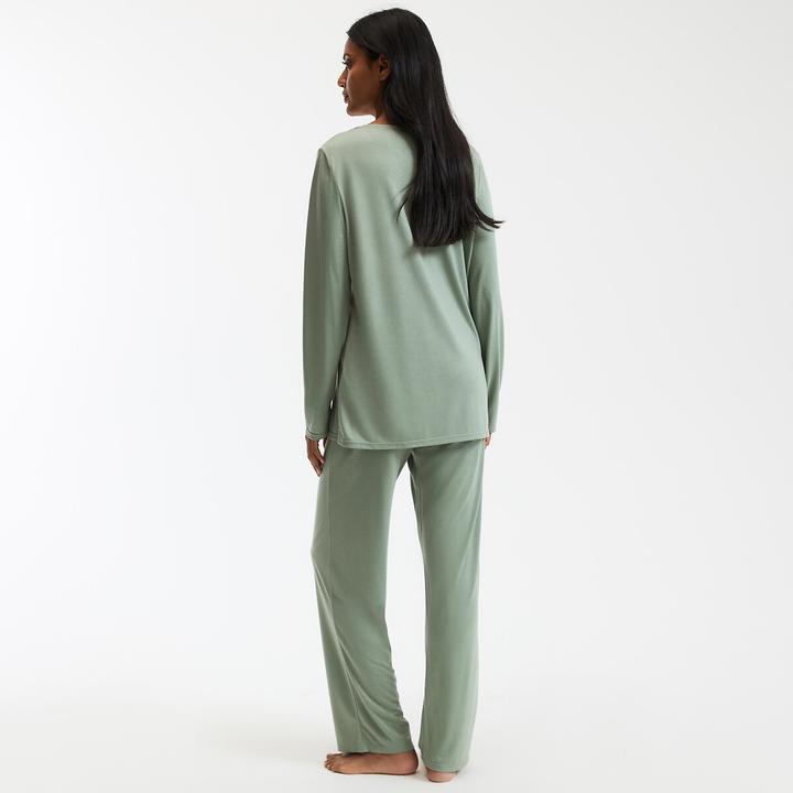 Produktbild Anne Weyburn Pyjama mit langen Ärmeln aus Viskose-Jersey (XXL)