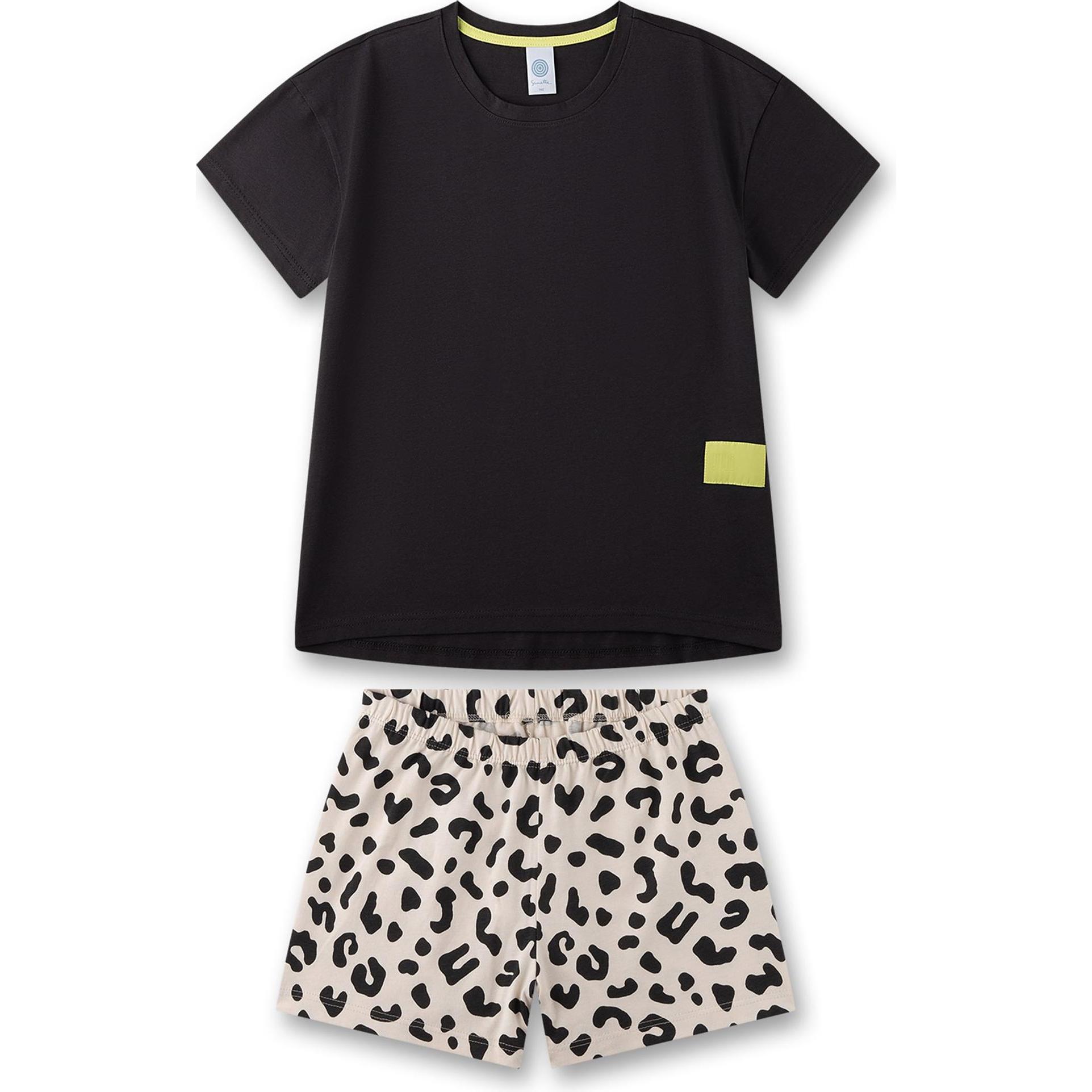 Sanetta, Mädchen, Pyjama, Schlafanzug kurz Leo, Mehrfarbig, (176)