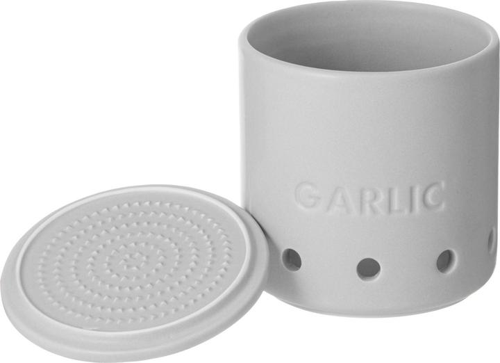 Actual product image Ladelle ESSENTIALS Knoblauch Topf weiss 10cm