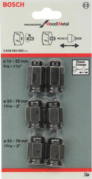 Produktbild Bosch Professional Zubehör Übergangsadapter-Set (30 Millimeter)