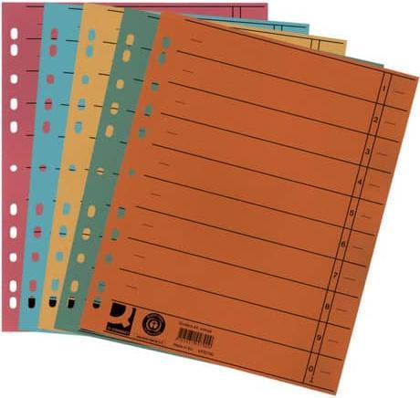 Actual product image Q-Connect Dividers 100 pieces assorted