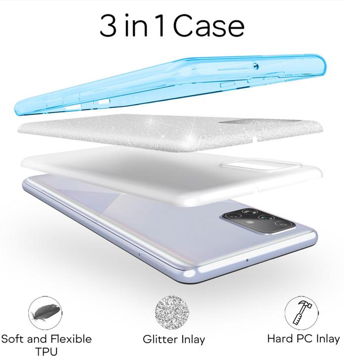 Produktbild Nalia Glitzer Hülle (Samsung Galaxy A71)